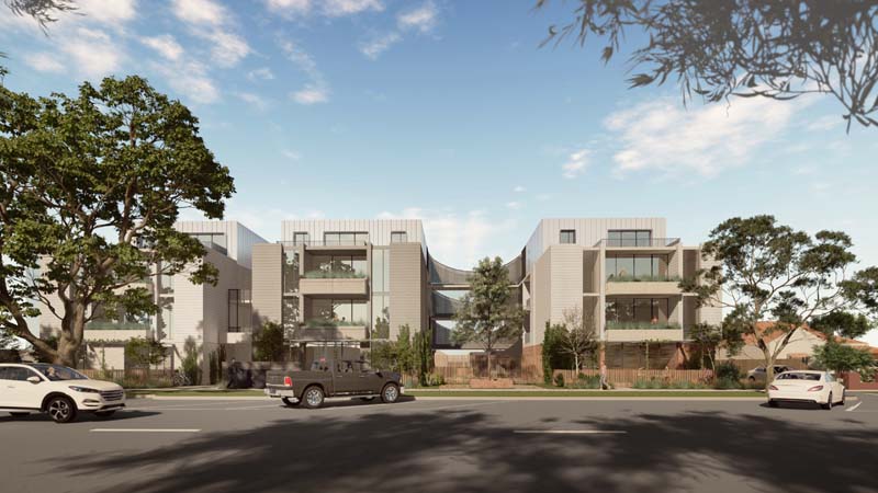 Artist's render of Uniting Housing Vic's Wangaratta development 1