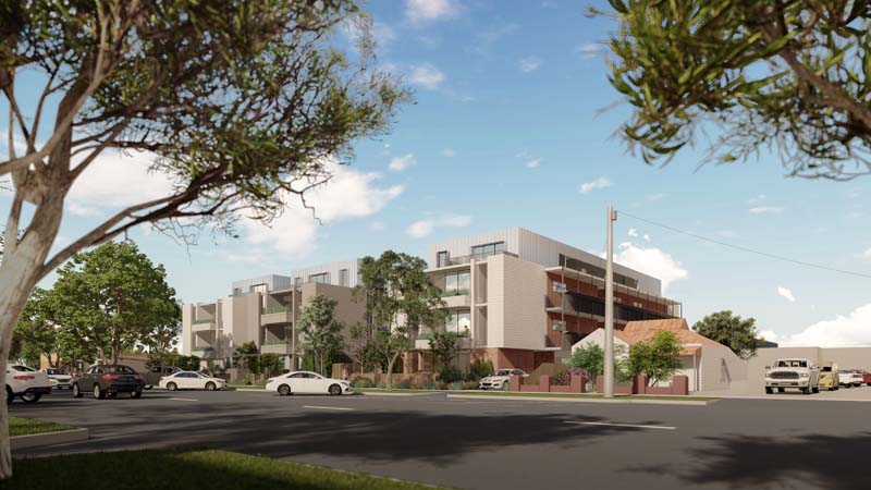 Artist's render of Uniting Housing Vic's Wangaratta development