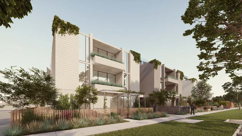 Artist's render of Uniting Housing Vic's Wangaratta development