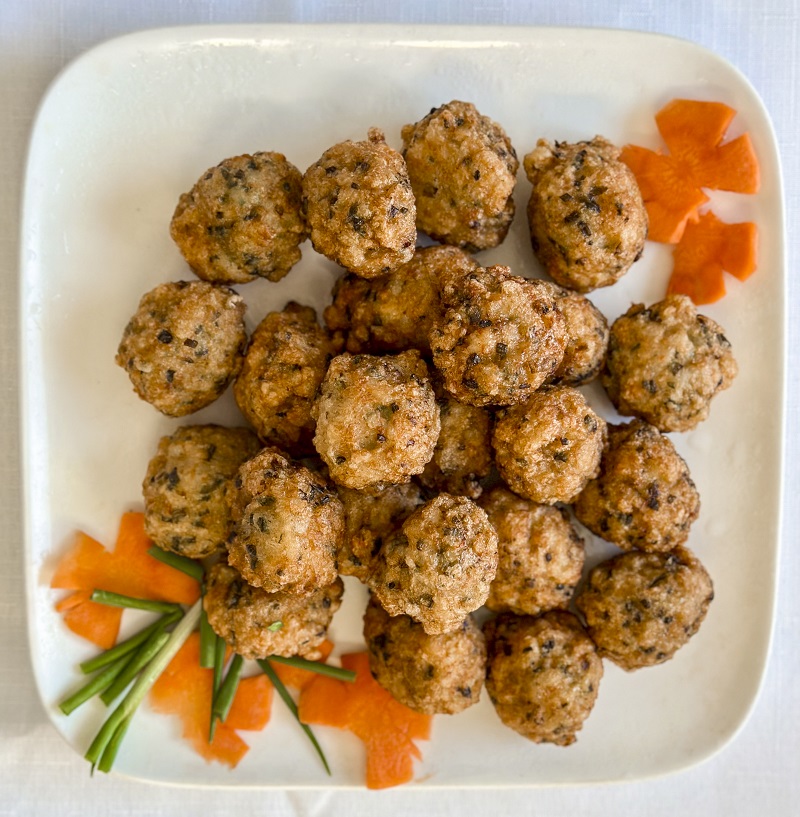 Peter's Snowball and Golden prawn balls recipe