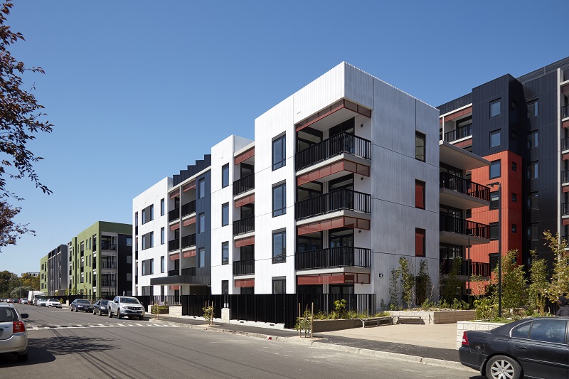 Image of Victoria street, Flemington apartment with road view having parking space on the road 