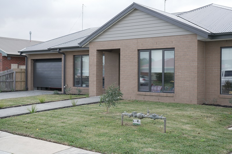 Image of exterior view of the brand-new social homes in Greater Geelong