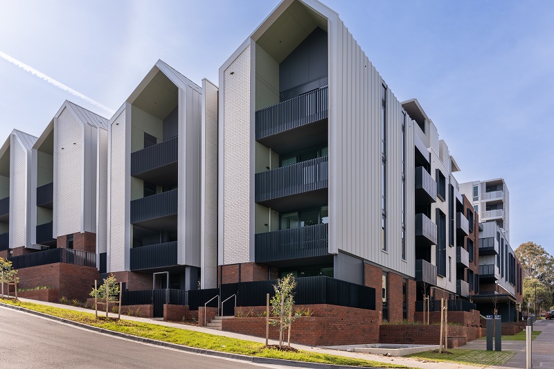 View of new homes from Patterson Reserve 