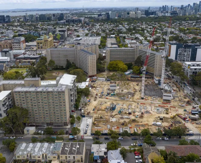 Image of the South Yarra Precinct from a drone