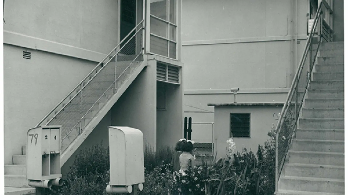 Back and white image of Suburban expansion